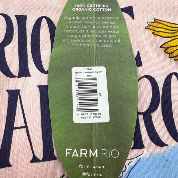 Farm Rio Rio De Janeiro T Shirt in Pink - Picture 6 of 8